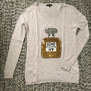 Love Potion Sequined Oversized Sweater
